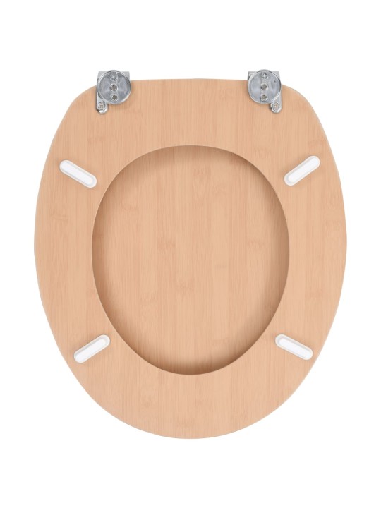 WC sedátko s víkem MDF motiv bambusu