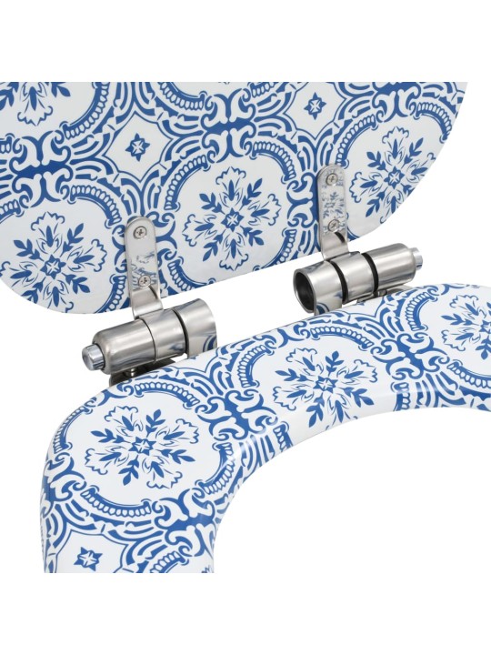 WC sedátko s funkcí pomalého sklápění MDF motiv porcelánu