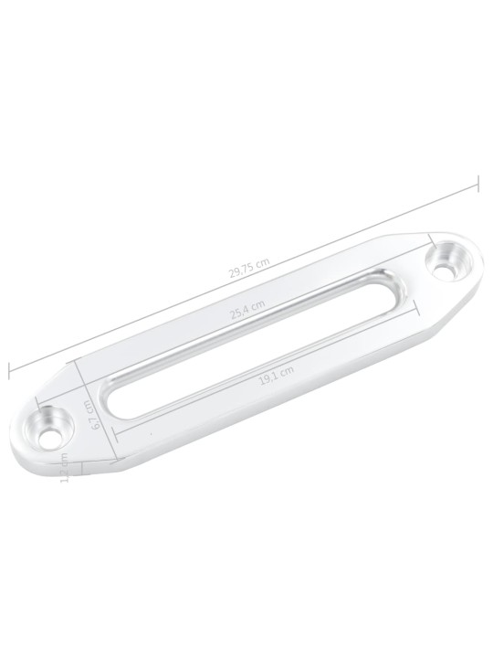 Lanové okno k navijáku stříbrné 254 mm hliník