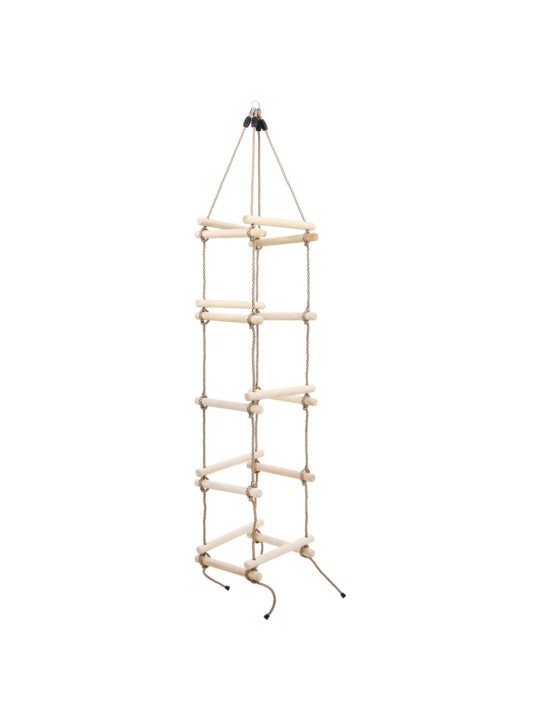 Dětský provazový žebřík 200 cm dřevo