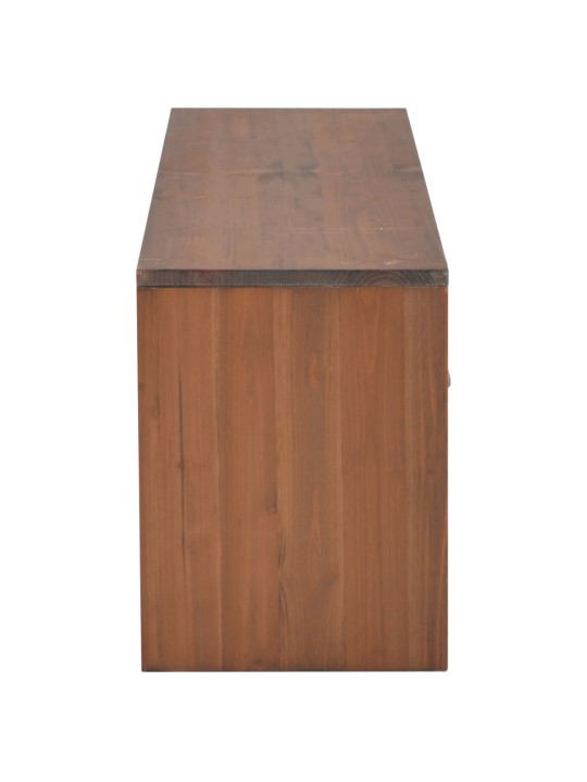 TV stolek se 4 zásuvkami 120 x 30 x 40 cm masivní jedlové dřevo