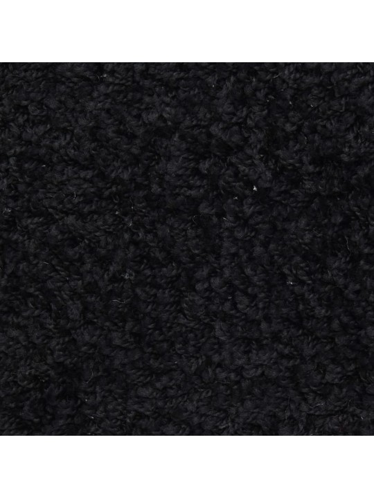 Nášlapy na schody 15 ks černé 65x21x4 cm