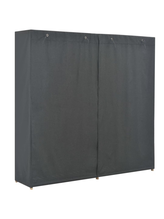 Šatní skříň šedá 173 x 40 x 170 cm textil