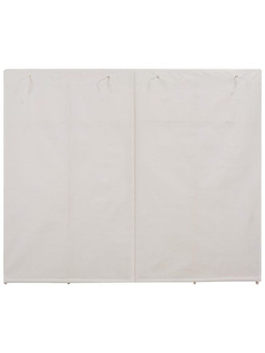 Šatní skříň bílá 200 x 40 x 170 cm textil