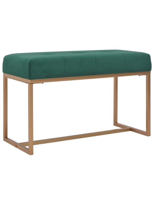 Lavice 80 cm zelená sametová