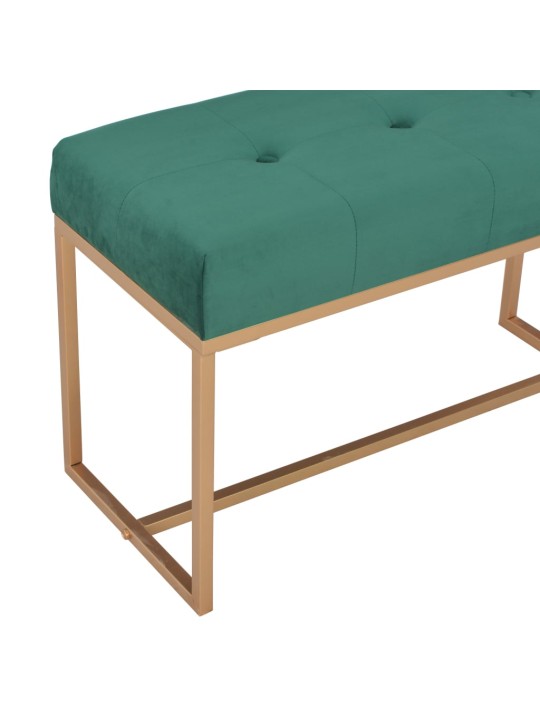 Lavice 80 cm zelená sametová