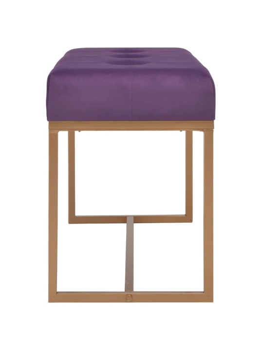 Lavice 80 cm fialová sametová