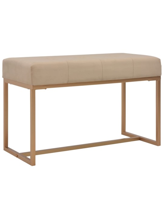 Lavice 80 cm béžová sametová