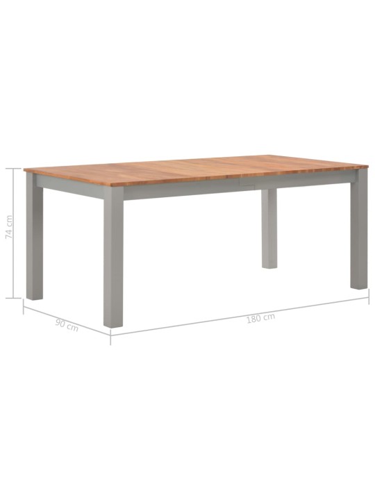 Jídelní stůl 180 x 90 x 74 cm masivní dubové dřevo