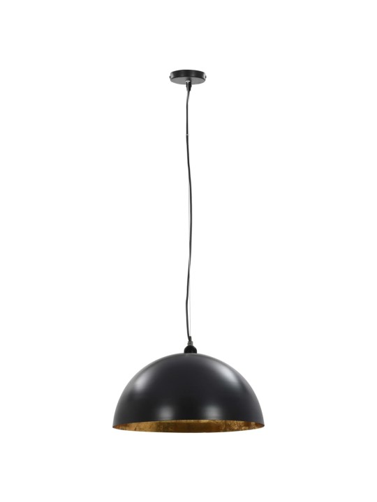 Stropní svítidla 2 ks černo-zlatá polokulová 50 cm E27