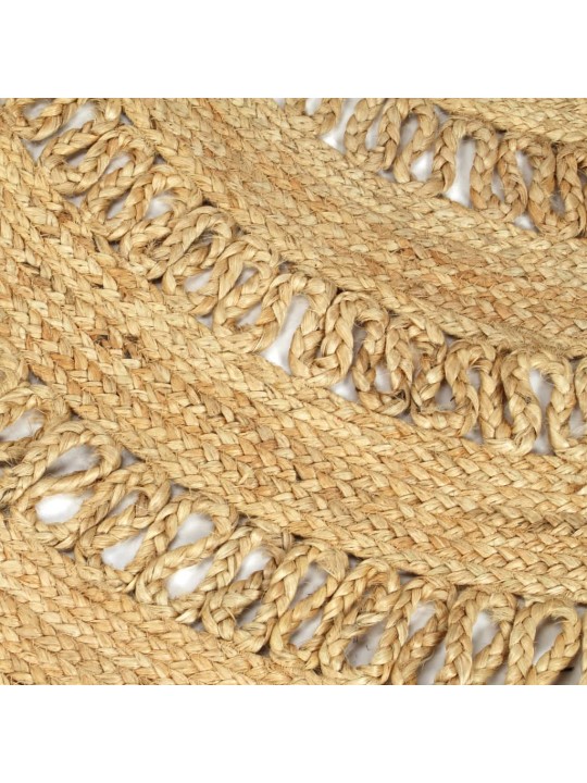 Ručně vyrobený koberec ze splétané juty 120 cm
