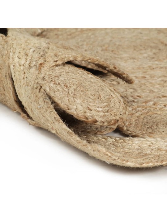 Ručně vyrobený koberec ze splétané juty 90 cm