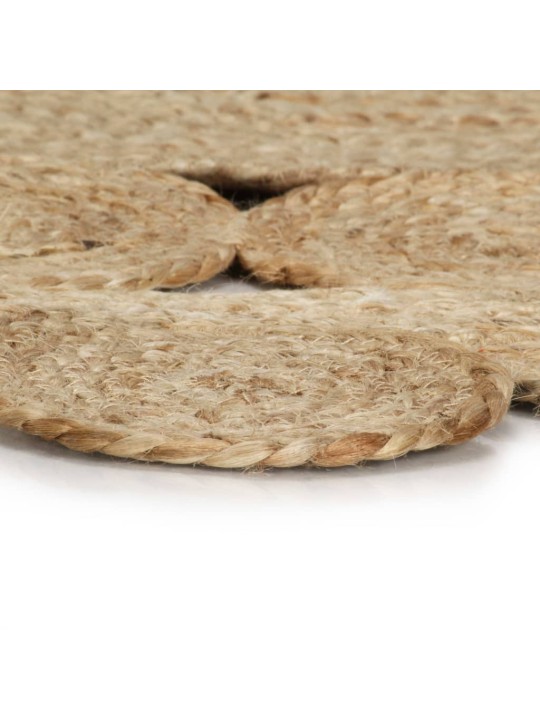 Ručně vyrobený koberec ze splétané juty 90 cm