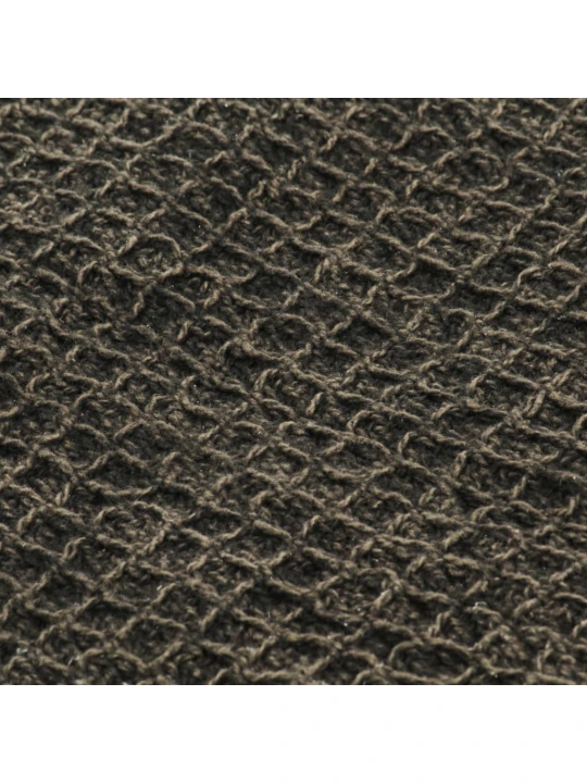 Přehoz bavlna 220 x 250 cm antracitovo-hnědý