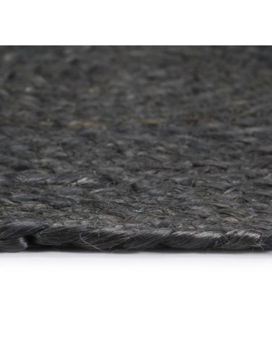 Prostírání 4 ks tmavě šedé 38 cm kulaté juta