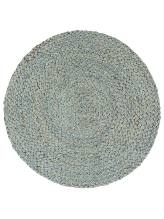 Prostírání 4 ks olivově zelené 38 cm kulaté juta