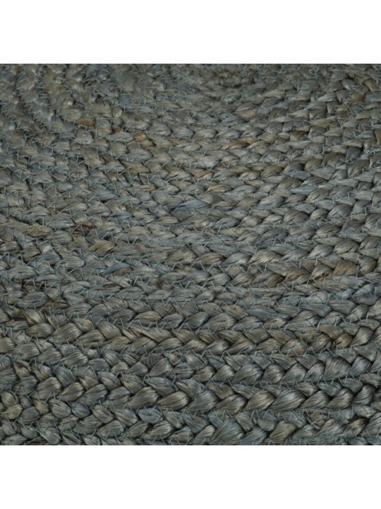 Ručně vyrobený sedací puf olivově zelený 45 x 30 cm juta