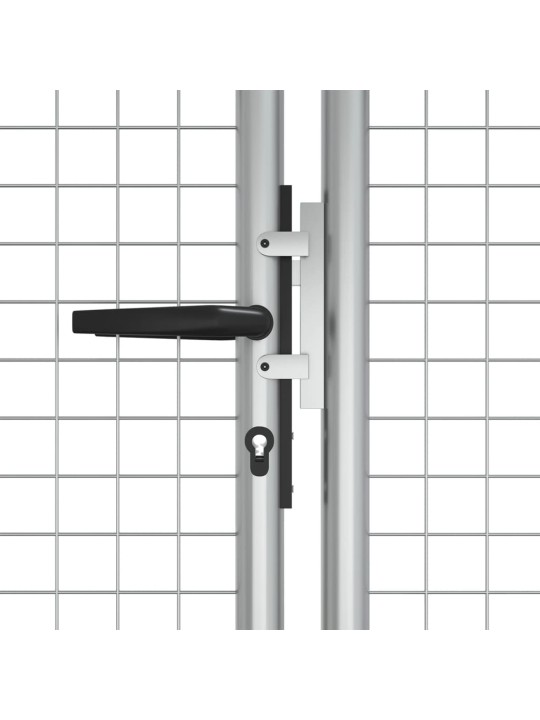 Zahradní brána pozinkovaná ocel 415 x 175 cm stříbrná