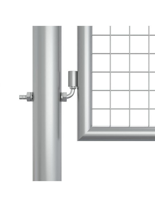 Zahradní brána pozinkovaná ocel 415 x 175 cm stříbrná