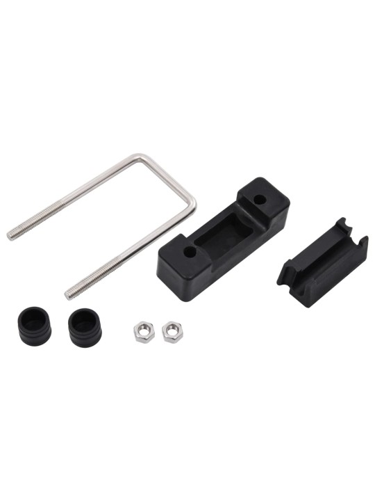 Spona ve tvaru U s plastem pro plotové sloupky 60x40 mm 25 sad