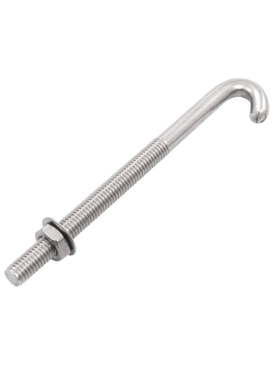 Hákový šroub s maticí a podložkou M8 x 120 mm 25 setů