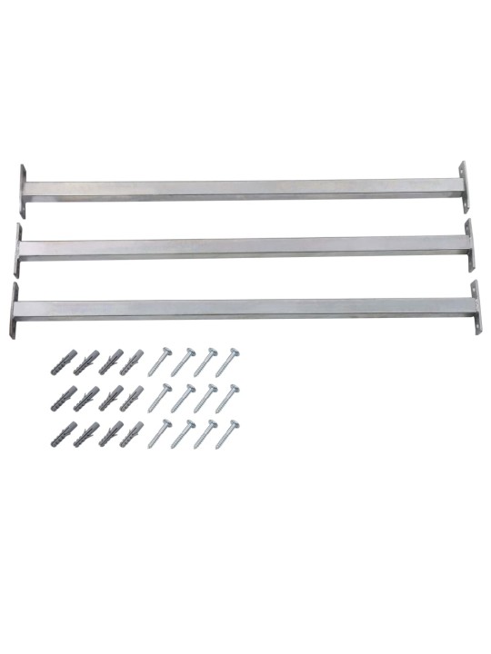Nastavitelná bezpečnostní zábrana na okno 3 ks 710–1 200 mm