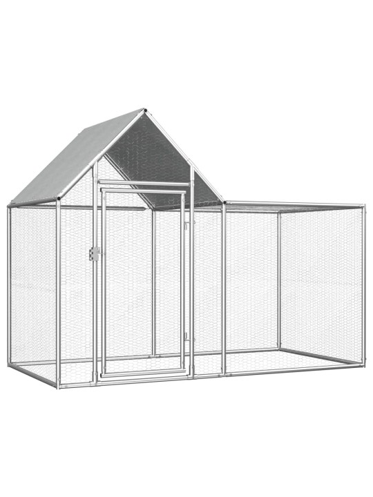 Klec pro kuřata 2 x 1 x 1,5 m pozinkovaná ocel