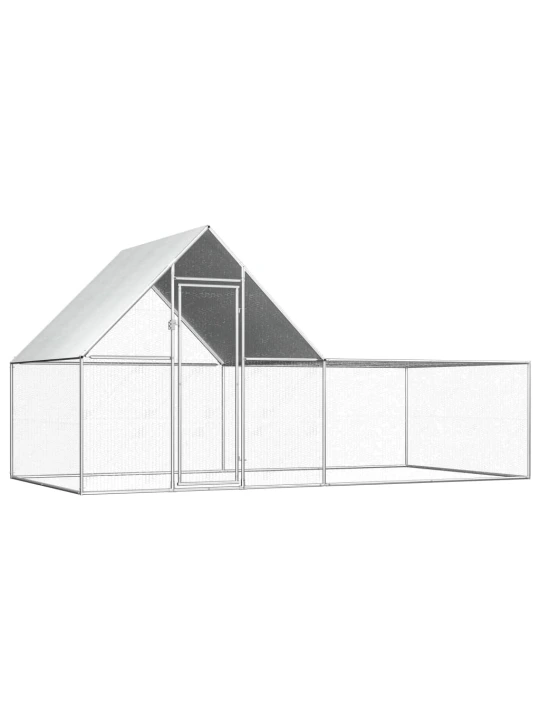 Klec pro kuřata 4 x 2 x 2 m pozinkovaná ocel