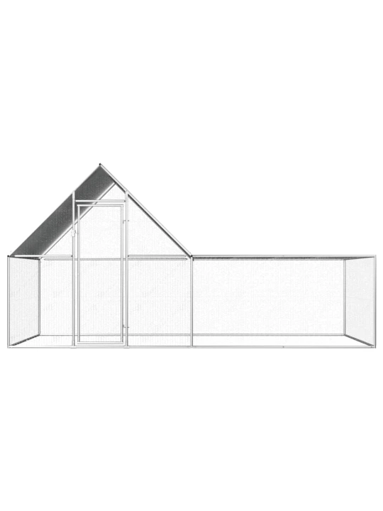 Klec pro kuřata 4 x 2 x 2 m pozinkovaná ocel
