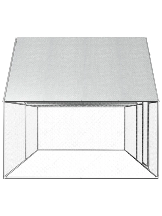 Klec pro kuřata 4 x 2 x 2 m pozinkovaná ocel