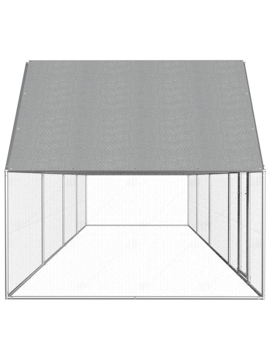 Klec pro kuřata 8 x 2 x 2 m pozinkovaná ocel