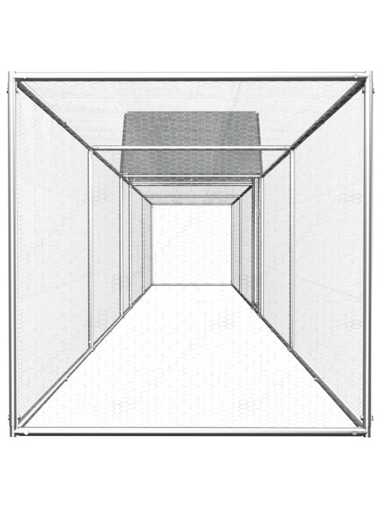 Klec pro kuřata 9 x 1 x 1,5 m pozinkovaná ocel