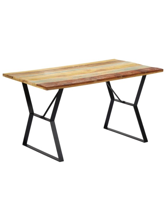 Jídelní stůl 140 x 80 x 76 cm masivní recyklované dřevo
