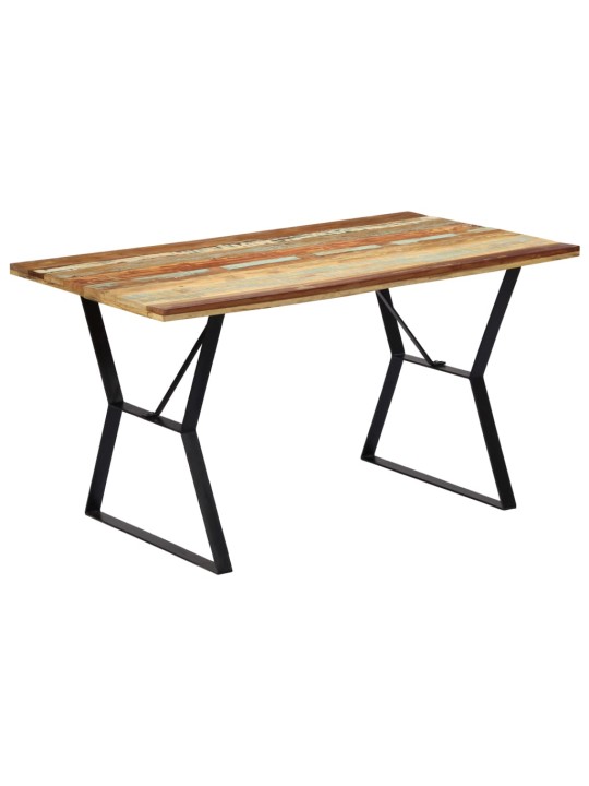 Jídelní stůl 140 x 80 x 76 cm masivní recyklované dřevo