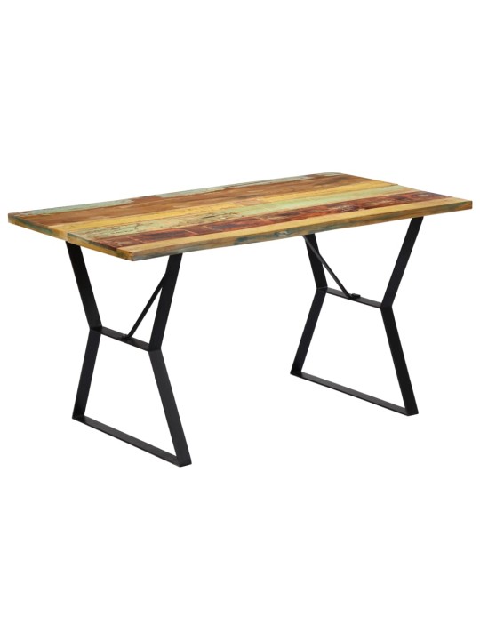 Jídelní stůl 140 x 80 x 76 cm masivní recyklované dřevo