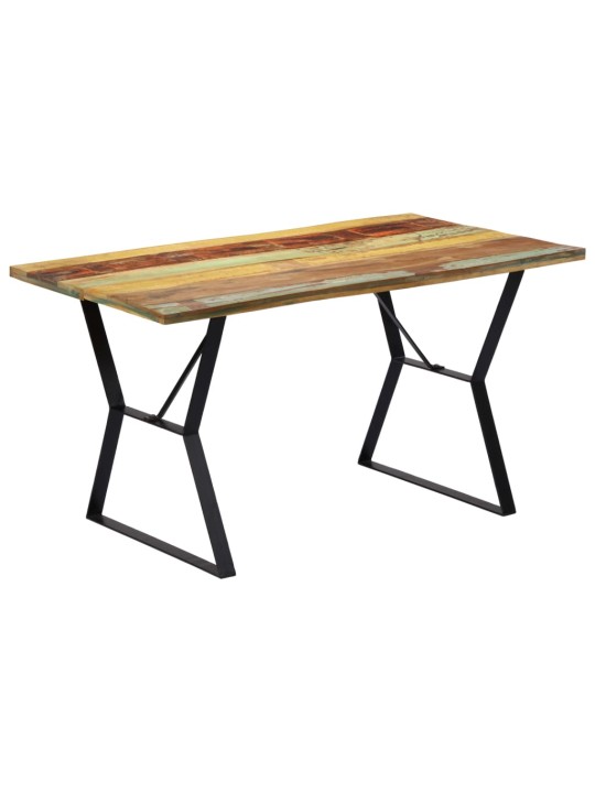 Jídelní stůl 140 x 80 x 76 cm masivní recyklované dřevo