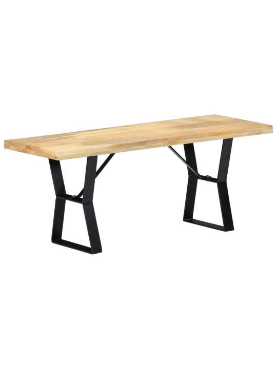 Lavice 110 cm masivní mangovníkové dřevo