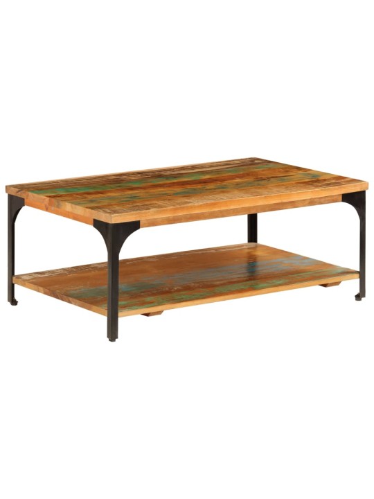 Konferenční stolek s policí 100 x 60 x 35 cm recyklovaný masiv