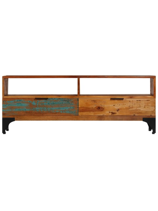 TV stolek 118 x 35 x 45 cm masivní recyklované dřevo