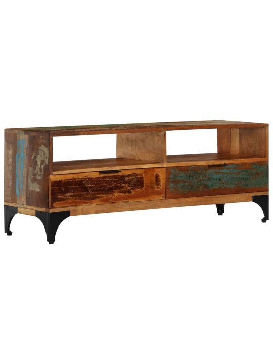 TV stolek 118 x 35 x 45 cm masivní recyklované dřevo