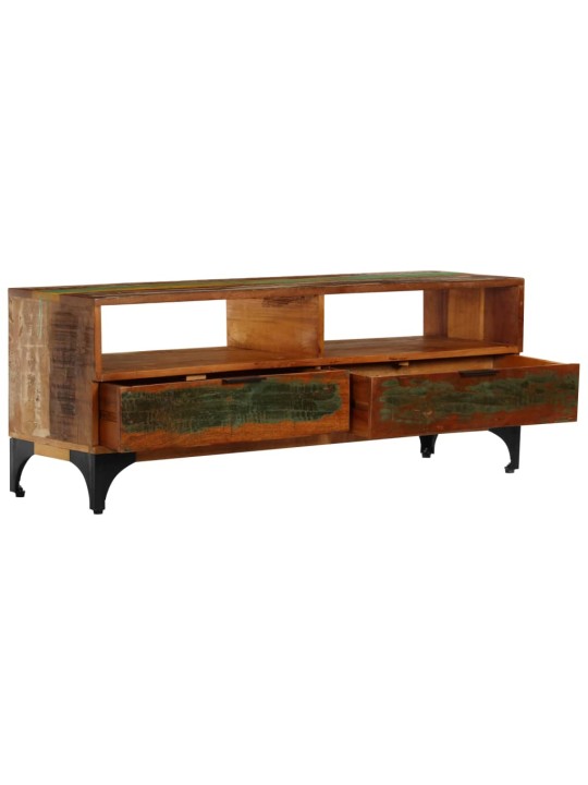 TV stolek 118 x 35 x 45 cm masivní recyklované dřevo