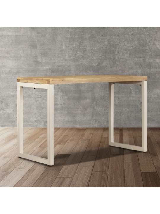 Jídelní stůl 115 x 55 x 76 cm masivní mangovník a ocel