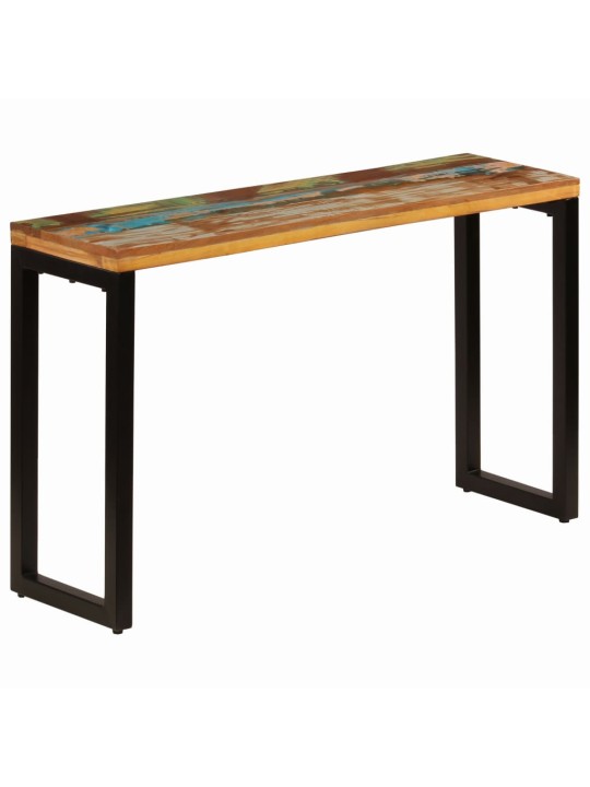 Konzolový stolek 120 x 35 x 76 cm recyklované dřevo a ocel