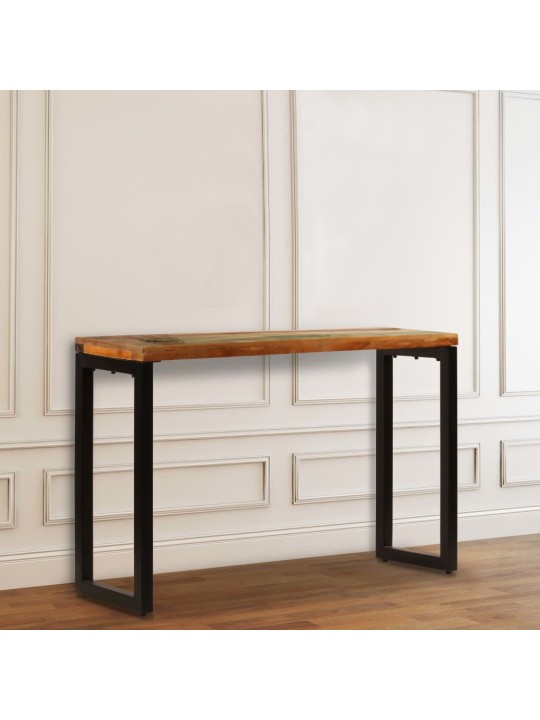 Konzolový stolek 120 x 35 x 76 cm recyklované dřevo a ocel
