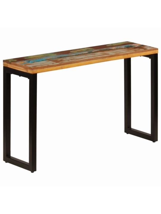 Konzolový stolek 120 x 35 x 76 cm recyklované dřevo a ocel