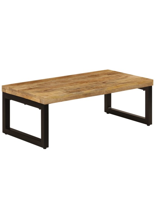 Konferenční stolek 100 x 50 x 35 cm masivní mangovník a ocel