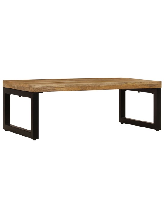 Konferenční stolek 100 x 50 x 35 cm masivní mangovník a ocel