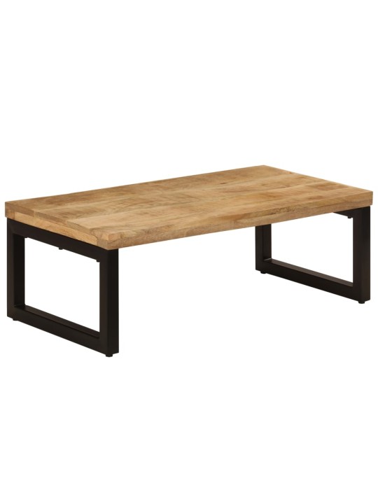 Konferenční stolek 100 x 50 x 35 cm masivní mangovník a ocel