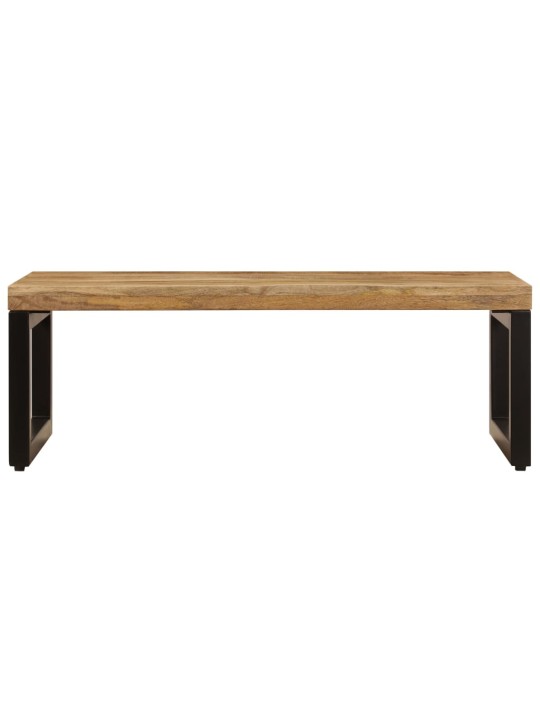 Konferenční stolek 100 x 50 x 35 cm masivní mangovník a ocel