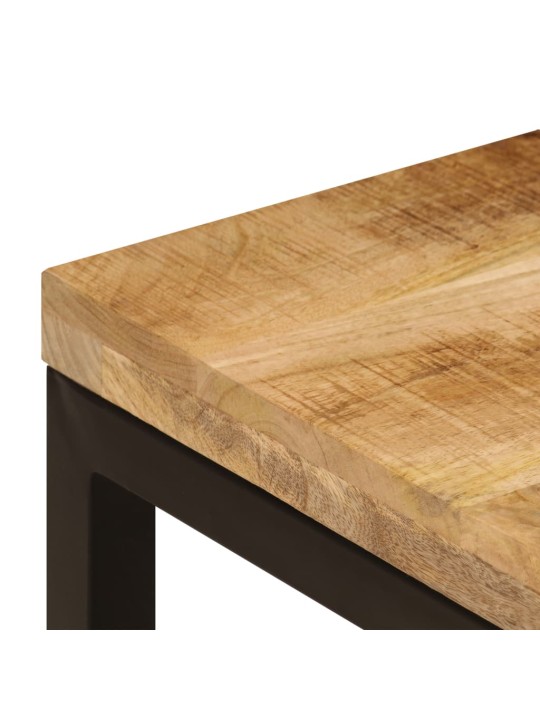 Konferenční stolek 100 x 50 x 35 cm masivní mangovník a ocel